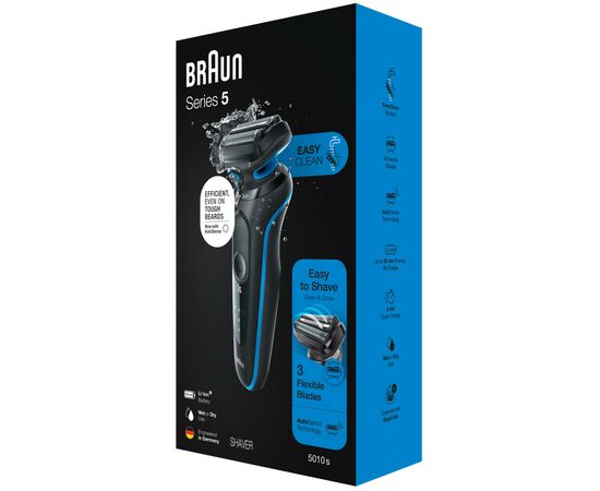 Электробритва Braun Series 5 51-B1000s BLACK / BLUE, изображение 8 Электробритва Braun Series 5 51-B1000s BLACK / BLUE, изображение 8