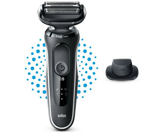 Электробритва Braun Series 5 51-W1200s BLACK / WHITE, изображение 2 Электробритва Braun Series 5 51-W1200s BLACK / WHITE, изображение 2