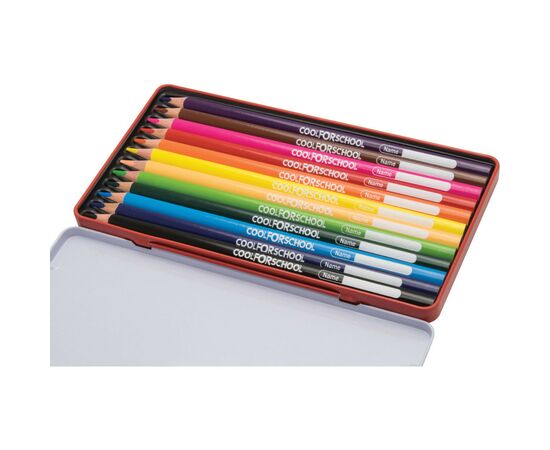 Карандаши цветные Cool For School Premium трехгранные, 12 цветов (CF15178), зображення 2
