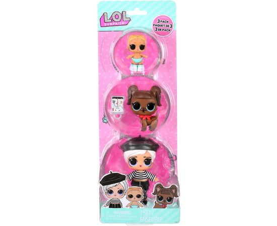 Фігурка L.O.L. Surprise! серії OPP Tot + Pet + Lil Sis - Бітнік Бейбі, Дарлінг Доггі (987888)
