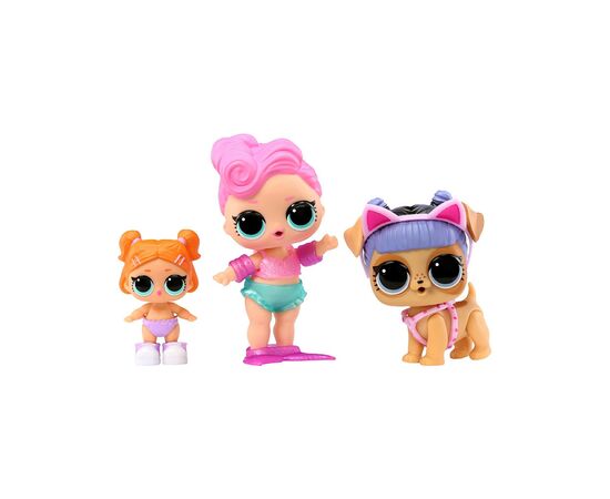 Фигурка L.O.L. Surprise! серии OPP Tot + Pet + Lil Sis - Уэйвс, Канзас К9, Лил Битс (987864), изображение 3 Фигурка L.O.L. Surprise! серии OPP Tot + Pet + Lil Sis - Уэйвс, Канзас К9, Лил Битс (987864), изображение 3