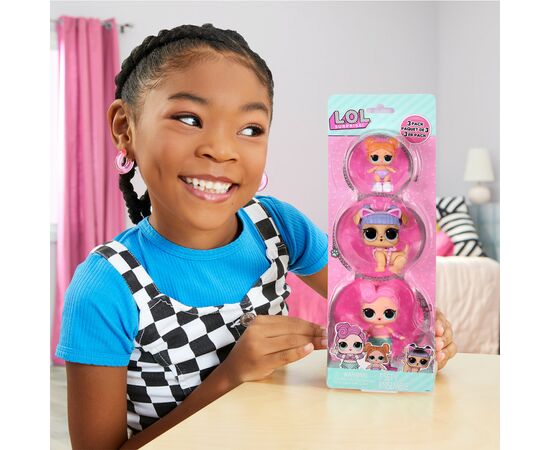 Фигурка L.O.L. Surprise! серии OPP Tot + Pet + Lil Sis - Уэйвс, Канзас К9, Лил Битс (987864), изображение 4 Фигурка L.O.L. Surprise! серии OPP Tot + Pet + Lil Sis - Уэйвс, Канзас К9, Лил Битс (987864), изображение 4