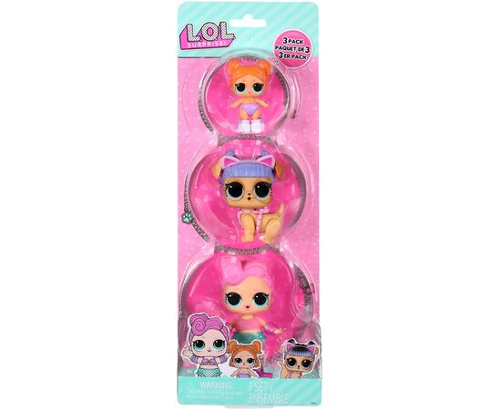 Фигурка L.O.L. Surprise! серии OPP Tot + Pet + Lil Sis - Уэйвс, Канзас К9, Лил Битс (987864)