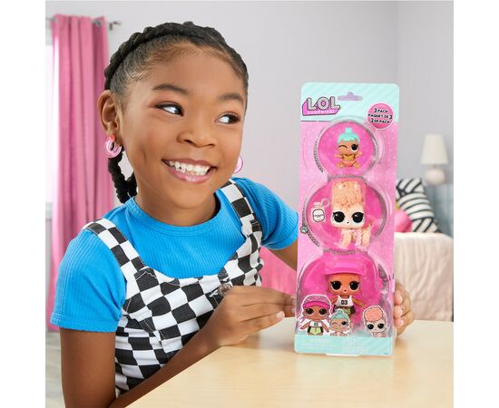 Фигурка L.O.L. Surprise! серии OPP Tot + Pet + Lil Sis - Спайки, Китти, Лил Дженни (987895), изображение 4 Фигурка L.O.L. Surprise! серии OPP Tot + Pet + Lil Sis - Спайки, Китти, Лил Дженни (987895), изображение 4