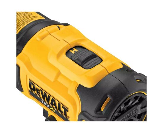 Строительный фен DeWALT 18В, 290 - 530 °C, 0.5 кг (без АКБ и ЗУ) (DCE530N), изображение 5 Строительный фен DeWALT 18В, 290 - 530 °C, 0.5 кг (без АКБ и ЗУ) (DCE530N), изображение 5