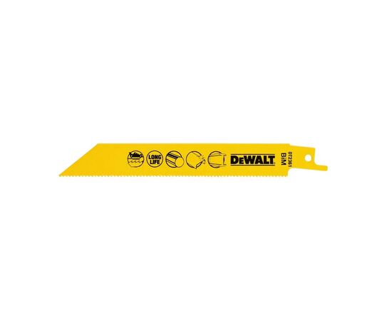 Полотно DeWALT пильное биметаллическое, быстрый пропил, 152 мм, 14 TPI, 5 шт (DT2361), изображение 3 Полотно DeWALT пильное биметаллическое, быстрый пропил, 152 мм, 14 TPI, 5 шт (DT2361), изображение 3