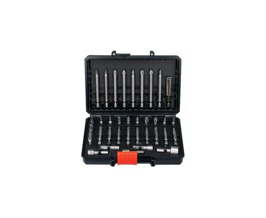 Набор сверл и бит Black&Decker PH0,PH1,SL4,SL6,Pz1,Pz2,Тx10,Тx20,L 25,50,75 мм,38 шт, кейс (A7202), изображение 2 Набор сверл и бит Black&Decker PH0,PH1,SL4,SL6,Pz1,Pz2,Тx10,Тx20,L 25,50,75 мм,38 шт, кейс (A7202), изображение 2