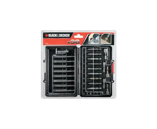 Набор сверл и бит Black&Decker PH0,PH1,SL4,SL6,Pz1,Pz2,Тx10,Тx20,L 25,50,75 мм,38 шт, кейс (A7202), изображение 3 Набор сверл и бит Black&Decker PH0,PH1,SL4,SL6,Pz1,Pz2,Тx10,Тx20,L 25,50,75 мм,38 шт, кейс (A7202), изображение 3