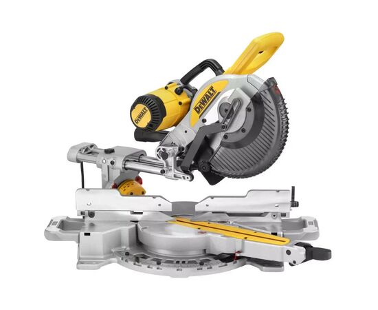 Торцовочная пила DeWALT 1675 Вт, диск 250х30 мм, 4000 об/мин, XPS, 22 кг (DWS727), изображение 2 Торцовочная пила DeWALT 1675 Вт, диск 250х30 мм, 4000 об/мин, XPS, 22 кг (DWS727), изображение 2