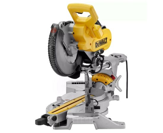 Торцовочная пила DeWALT 1675 Вт, диск 250х30 мм, 4000 об/мин, XPS, 22 кг (DWS727), изображение 4 Торцовочная пила DeWALT 1675 Вт, диск 250х30 мм, 4000 об/мин, XPS, 22 кг (DWS727), изображение 4