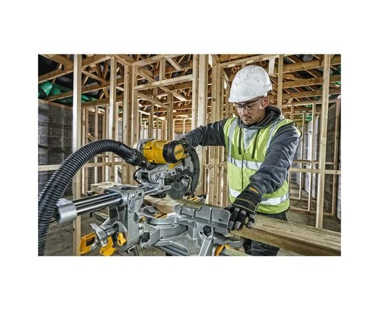 Торцовочная пила DeWALT 1675 Вт, диск 250х30 мм, 4000 об/мин, XPS, 22 кг (DWS727), изображение 6 Торцовочная пила DeWALT 1675 Вт, диск 250х30 мм, 4000 об/мин, XPS, 22 кг (DWS727), изображение 6
