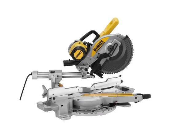 Торцювальна пила DeWALT 1675 Вт, диск 250х30 мм, 4000 об/хв, XPS, 22 кг (DWS727)