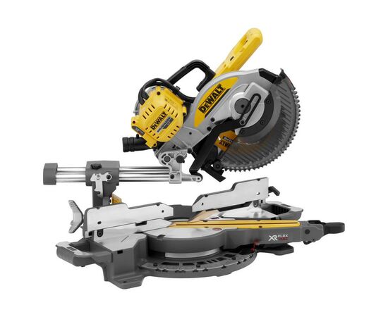 Торцовочная пила DeWALT 54V XR FLEXVOLT Li-lon, диск 250х30 мм, XPS (без АКБ и ЗУ) (DCS727N), изображение 2 Торцовочная пила DeWALT 54V XR FLEXVOLT Li-lon, диск 250х30 мм, XPS (без АКБ и ЗУ) (DCS727N), изображение 2