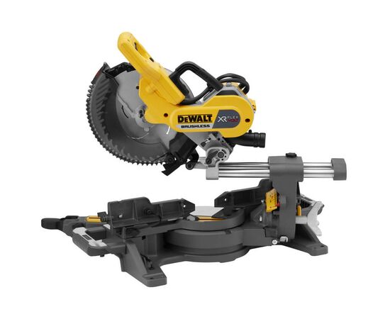 Торцовочная пила DeWALT 54V XR FLEXVOLT Li-lon, диск 250х30 мм, XPS (без АКБ и ЗУ) (DCS727N), изображение 3 Торцовочная пила DeWALT 54V XR FLEXVOLT Li-lon, диск 250х30 мм, XPS (без АКБ и ЗУ) (DCS727N), изображение 3