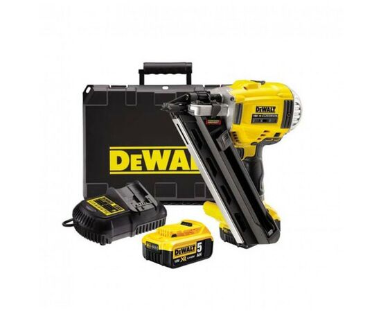 Гвоздезабиватель DeWALT 18V, 2x5Ah, диаметр/длина гвоздя 3.3/90 мм, кейс (DCN692P2), изображение 2 Гвоздезабиватель DeWALT 18V, 2x5Ah, диаметр/длина гвоздя 3.3/90 мм, кейс (DCN692P2), изображение 2