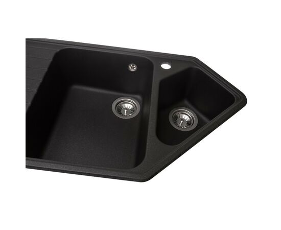 Мийка кухонна GRANADO IBIZA black shine (gr1801), зображення 5 Мийка кухонна GRANADO IBIZA black shine (gr1801), зображення 5