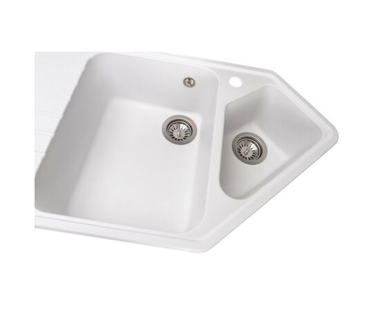 Мийка кухонна GRANADO IBIZA white (gr1805), зображення 7 Мийка кухонна GRANADO IBIZA white (gr1805), зображення 7