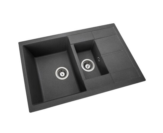 Мойка кухонная GRANADO LEON grafito (gr1009), изображение 2 Мойка кухонная GRANADO LEON grafito (gr1009), изображение 2