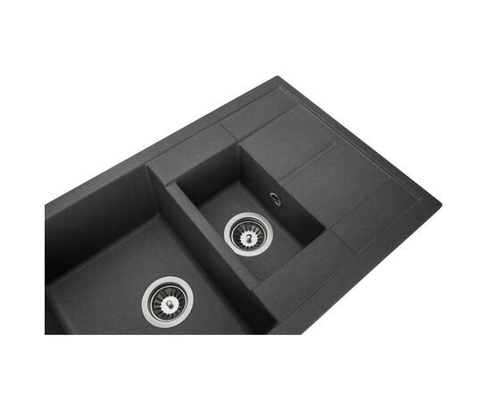 Мойка кухонная GRANADO LEON grafito (gr1009), изображение 3 Мойка кухонная GRANADO LEON grafito (gr1009), изображение 3