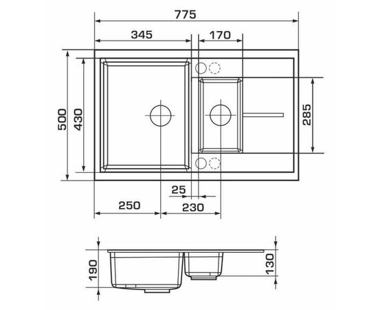 Мойка кухонная GRANADO LEON terra (gr1003), изображение 6 Мойка кухонная GRANADO LEON terra (gr1003), изображение 6