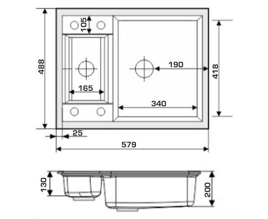 Мойка кухонная GRANADO SAMORA white (gr0905), изображение 6 Мойка кухонная GRANADO SAMORA white (gr0905), изображение 6