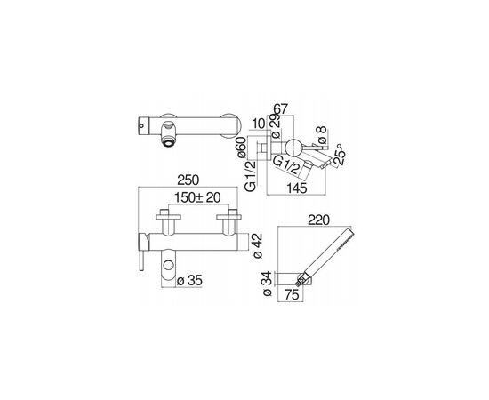 Смеситель NOBILI LV00110CR, изображение 2 Смеситель NOBILI LV00110CR, изображение 2