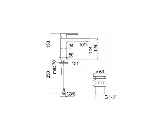 Смеситель NOBILI MI102119/2BM, изображение 2 Смеситель NOBILI MI102119/2BM, изображение 2
