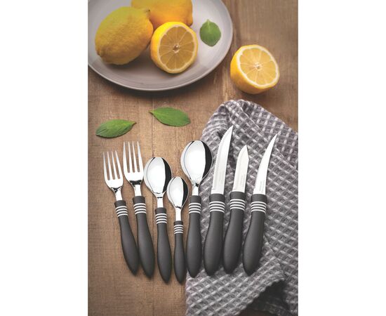 Кухонный нож Tramontina Cor Cor Tomato Serrate 102 мм Black (23462/104), изображение 2 Кухонный нож Tramontina Cor Cor Tomato Serrate 102 мм Black (23462/104), изображение 2