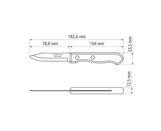 Кухонный нож Tramontina Dynamic Vegetable 8 cм (22310/103), изображение 4 Кухонный нож Tramontina Dynamic Vegetable 8 cм (22310/103), изображение 4