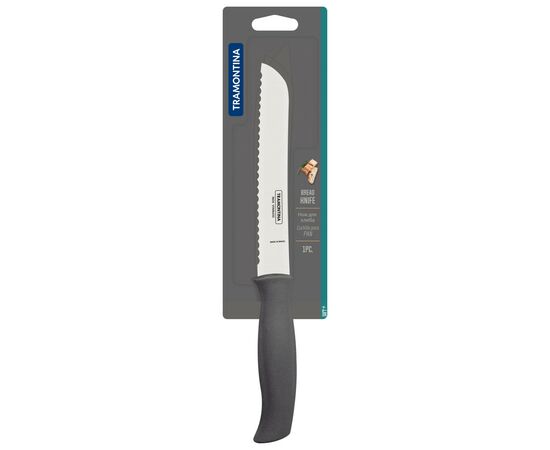Кухонный нож Tramontina Soft Plus Grey Bread 178 мм (23662/167), изображение 2 Кухонный нож Tramontina Soft Plus Grey Bread 178 мм (23662/167), изображение 2