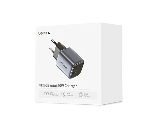 Зарядний пристрій Ugreen Nexode Mini 20W PD GaN Tech Whit ePD3.0 (PD2.0) QC4.0+ (QC4.0/QC3.0/QC2.0) (CD318/15324), зображення 2