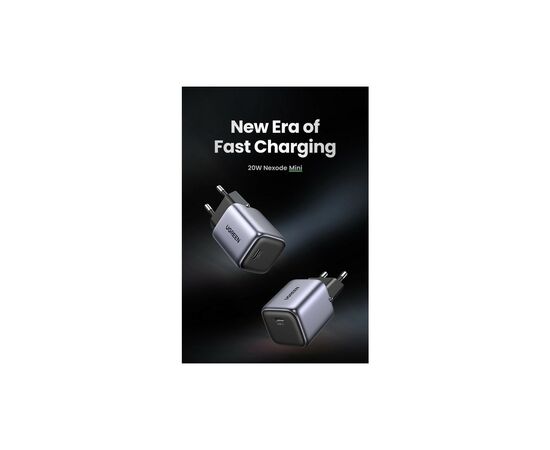 Зарядний пристрій Ugreen Nexode Mini 20W PD GaN Tech Whit ePD3.0 (PD2.0) QC4.0+ (QC4.0/QC3.0/QC2.0) (CD318/15324), зображення 8