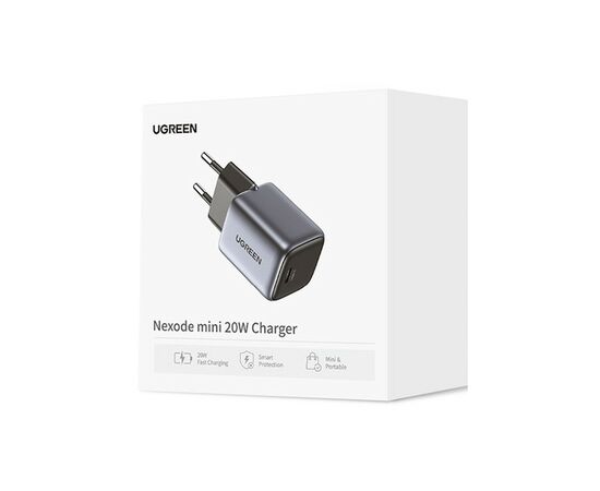 Зарядний пристрій Ugreen Nexode Mini 20W PD GaN Tech Whit ePD3.0 (PD2.0) QC4.0+ (QC4.0/QC3.0/QC2.0) (CD319/15326), зображення 6
