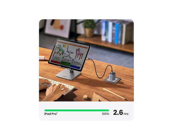 Зарядний пристрій Ugreen Nexode Mini 20W PD GaN Tech Whit ePD3.0 (PD2.0) QC4.0+ (QC4.0/QC3.0/QC2.0) (CD319/15326), зображення 7