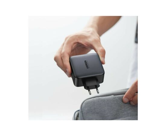 Зарядное устройство Ugreen Nexode USB-A+3*USB-C 100W GaN Te ch Fast Black (CD226), изображение 3