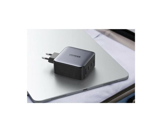 Зарядное устройство Ugreen Nexode USB-A+3*USB-C 100W GaN Te ch Fast Black (CD226), изображение 4