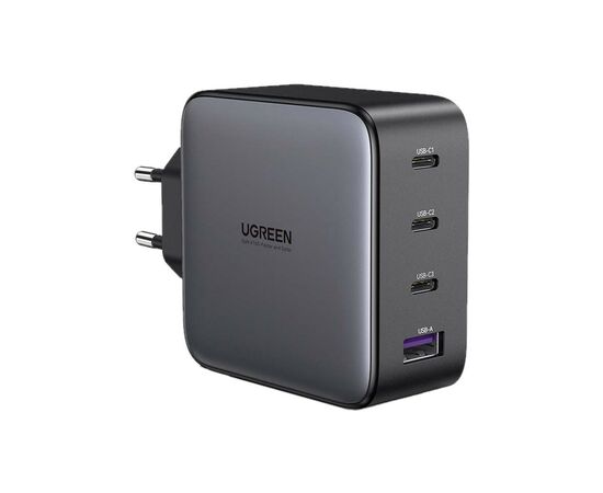 Зарядний пристрій Ugreen Nexode USB-A+3*USB-C 100W GaN Te ch Fast Black (CD226)
