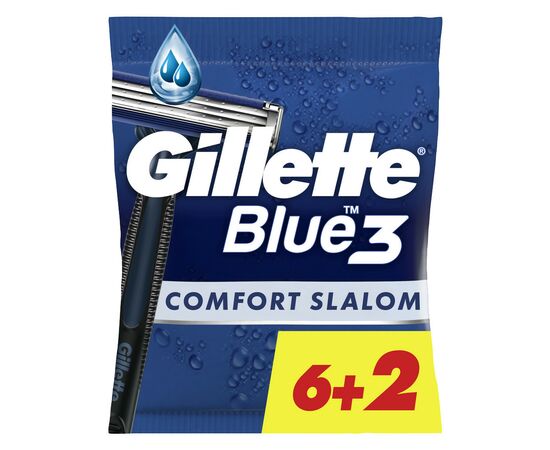 Бритва Gillette Blue 3 Comfort Slalom 8 шт. (8006540808764)