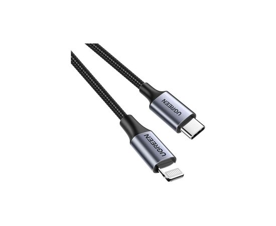 Дата кабель USB-C to Lightning 1.0m US304 MFI Dark Green Ugreen (US304/80564), изображение 3 Дата кабель USB-C to Lightning 1.0m US304 MFI Dark Green Ugreen (US304/80564), изображение 3