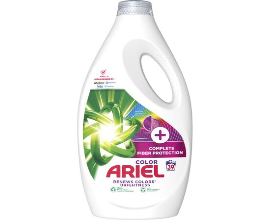 Гель для стирки Ariel Color + Защита волокон 1.95 л (8006540878910), изображение 2 Гель для стирки Ariel Color + Защита волокон 1.95 л (8006540878910), изображение 2