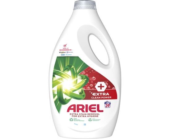 Гель для стирки Ariel Extra Clean 1.95 л (8006540878774), изображение 2 Гель для стирки Ariel Extra Clean 1.95 л (8006540878774), изображение 2