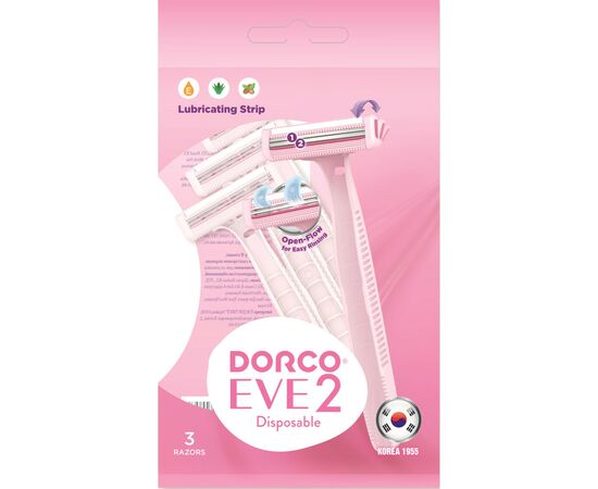 Бритва Dorco EVE 2 для жінок 2 леза 3 шт. (8801038594057)