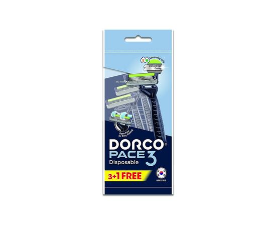 Бритва Dorco Pace 3 для чоловіків 3 леза 4 шт. (8801038601366)