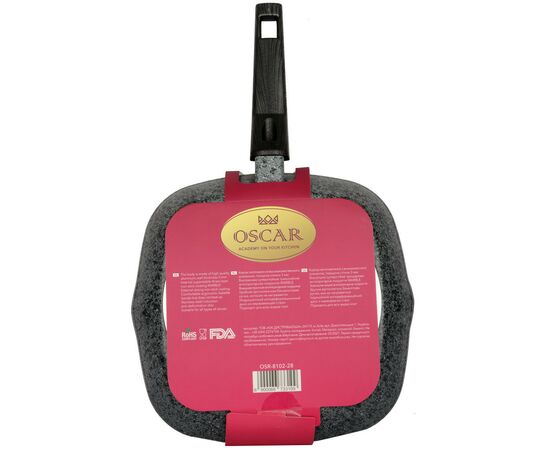 Сковорода Oscar Master Grill 28 см (OSR-8102-28), изображение 4 Сковорода Oscar Master Grill 28 см (OSR-8102-28), изображение 4