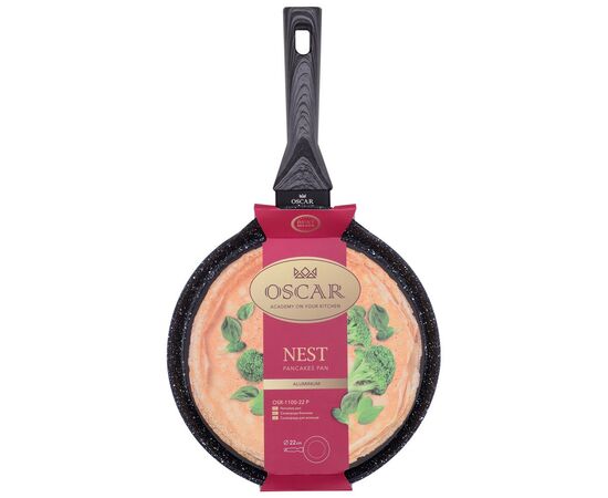 Сковорода Oscar Nest Blini 22 см (OSR-1100-22 p), изображение 3 Сковорода Oscar Nest Blini 22 см (OSR-1100-22 p), изображение 3