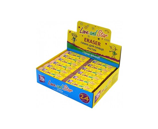 Ластик Cool For School для карандаша PVC в индивидуальной упаковке Love&Star (CF81739), изображение 2 Ластик Cool For School для карандаша PVC в индивидуальной упаковке Love&Star (CF81739), изображение 2