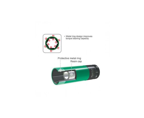 Головка торцевая Toptul длинная 1/2" ударная для шиномонтажа 15мм Pro-Series (KABP1615), изображение 3 Головка торцевая Toptul длинная 1/2" ударная для шиномонтажа 15мм Pro-Series (KABP1615), изображение 3