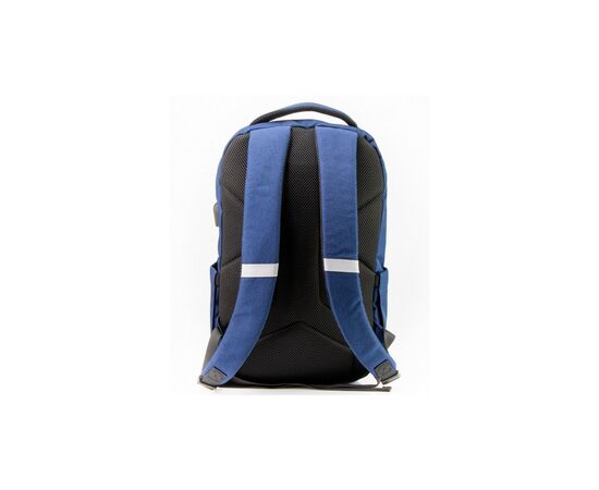 Рюкзак школьный Optima 17.5" USB Techno мужской 0.7 кг 16-25 л Синий с выделенными элементами (O97590-02), изображение 2 Рюкзак школьный Optima 17.5" USB Techno мужской 0.7 кг 16-25 л Синий с выделенными элементами (O97590-02), изображение 2