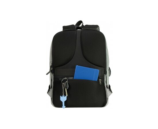 Рюкзак школьный Optima 17.5" USB Techno мужской 0.7 кг 16-25 л Серый с выделенными элементами (O97593-03), изображение 2 Рюкзак школьный Optima 17.5" USB Techno мужской 0.7 кг 16-25 л Серый с выделенными элементами (O97593-03), изображение 2