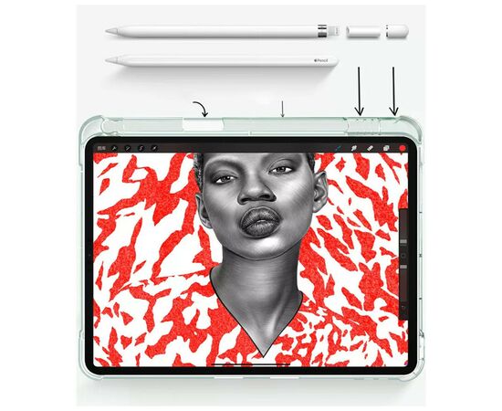 Чехол для планшета BeCover Soft Edge mount Apple Pencil Apple iPad 10.9" 2022 Dark Green (708482), изображение 5 Чехол для планшета BeCover Soft Edge mount Apple Pencil Apple iPad 10.9" 2022 Dark Green (708482), изображение 5